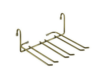 Держатель для фужеров на рейлинг 235*250*100, бронза YJ-G507BA