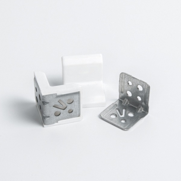 Уголок 25*25(28*28) белый (металл+пластик)SL (500) Турция