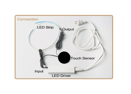 la-dkid80 Датчик касания индукционный диммируемый 5-12В 25-120Вт до 80 мм