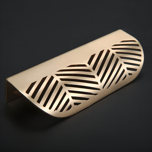 Ручка CAPPIO, 96/120 мм, с узором, матовое золото (7108695)