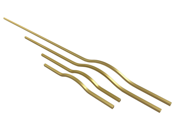 Ручка-скоба 204-192мм/340мм матовое золото (30)