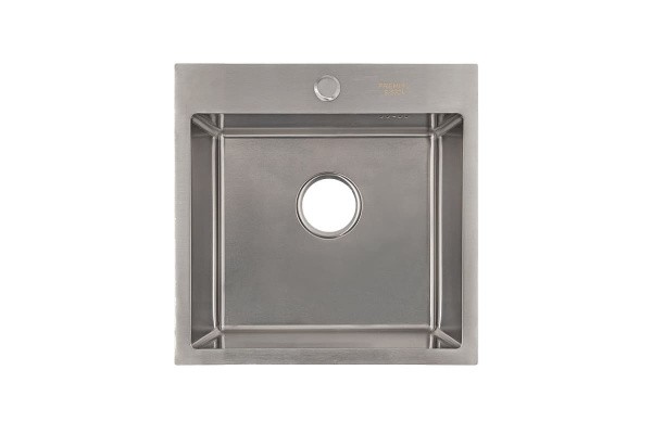 Мойка 500*500 ручной работы , + корзина. С серым сифоном нержавеющая стальSS304