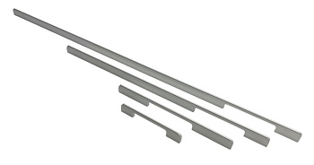 Ручка-скоба 16009 - 128мм(158мм) матовый хром (30)