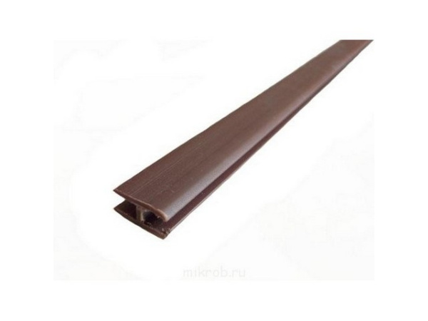 Профиль для соед.ДВПО Н-образный L=2,75м КОРИЧНЕВЫЙ