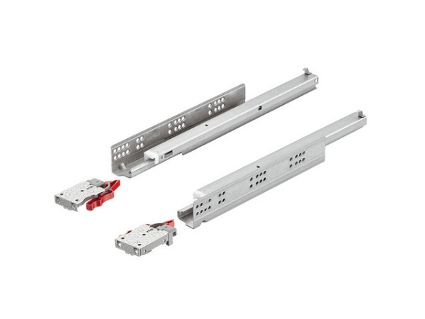 HAFELE 400мм Push-to-open Matrix Runner UM A, направл. полное выдв., цапфой. 433.03.134