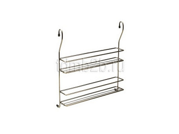 Полка 2-ур. для специй 358*85*350 мм, бронза