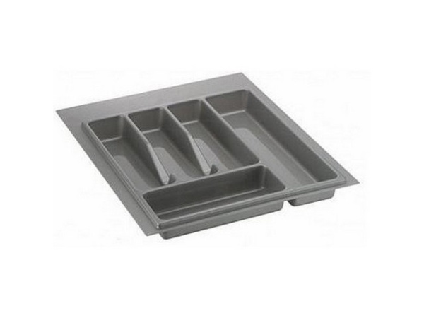 Лоток для столовых приборов в базу 400-450 мм 385*485 (320*375) пластик, серый, Контур