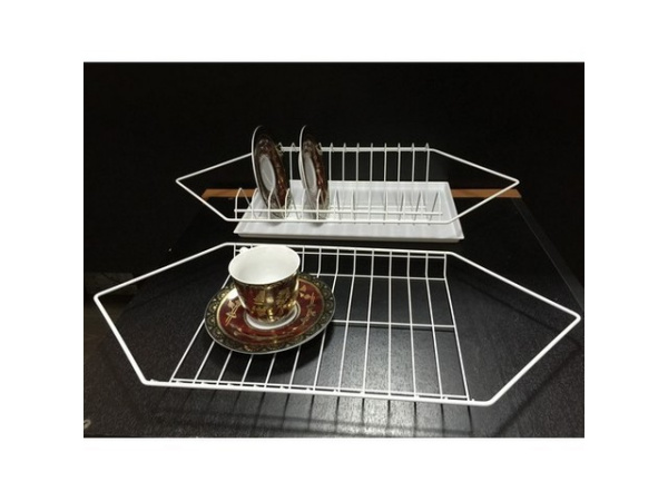 Посудосушит.угловой с поддоном 565*256 БЕЛЫЙ