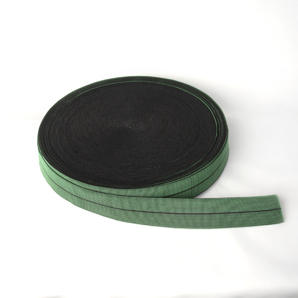 Лента эл.5/100 150С (Резина зел.цв. 1  жильная) 100м