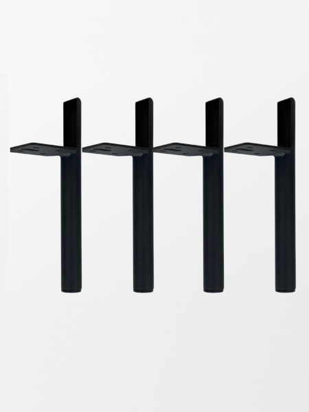 Ножки 230 мм белый муар, толщина 1,2 мм, диаметр 25 мм, комплект- 4 шт