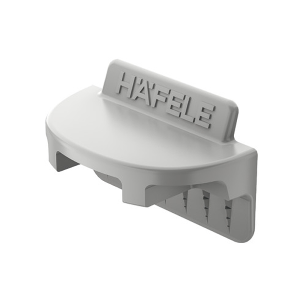 Фиксатор задней стенки, для монтажа в паз пластмасса, серый 260.09.560