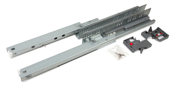 Направляющие скрытого монтажа с ДОВОДЧИКОМ 550мм B-slide DB8881Zn/550 (10)