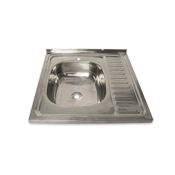 Мойка нерж.накладная 60*60(0,4*160) хром Правая +сиф.(12)