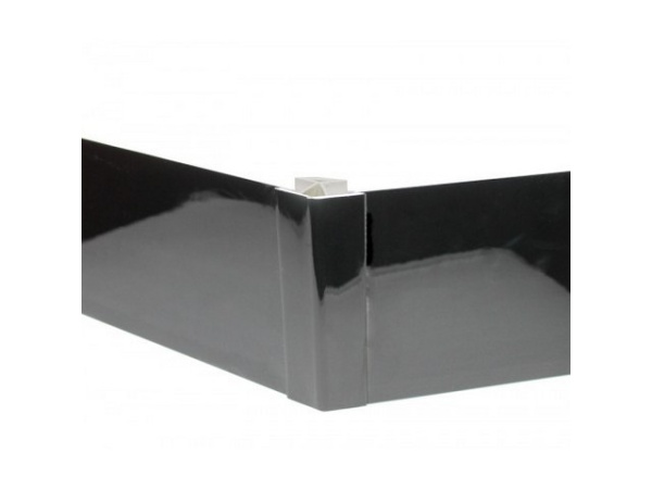 Профиль соед. д/цоколя 135* чёрный глянец H100 (МФС)