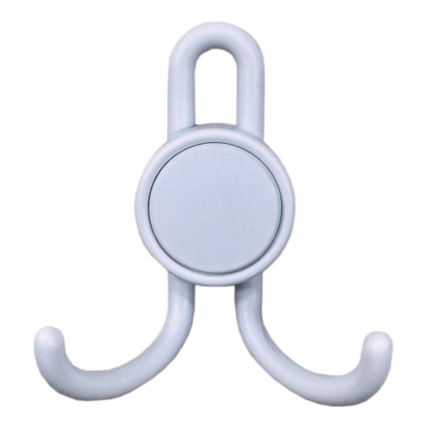 Крючок КМ-12 2-х рожковый мат.белый (50)