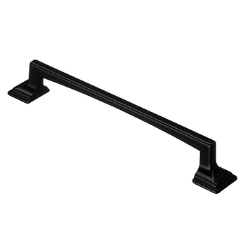 Ручка-скоба RS-108-128 BL, 128 мм, матовый чёрный (50)