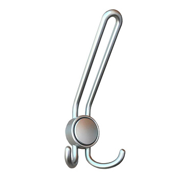 Крючок КМ-11 3-х рожковый мат.хром (50)