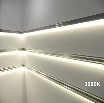 04.800.00.169 Лента X2, 2835 IP20, 120LED/м, 3100K, 12В, 9,6Вт/м, 1200Лм/м, CRI>80, 5м*8мм, провод 2*0,35мм² L= 25см с двух сторон