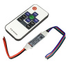 08.800.00.331 RGB мини-диммер,12-24В, макс 3х3А 108W/216W, c ПУ 10 кнопок, вх/вых провод 10см