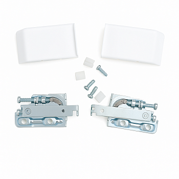 12.01.049 Навес мебельный регулируемый SCARPI(лев+прав).нагрузка130кг/пара+ заглушки Белый (ХД)(100)