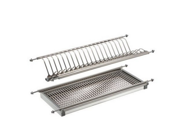 Посудосуш.нержавейка 2-х ур. с поддоном 500мм 465*280*65 (5)