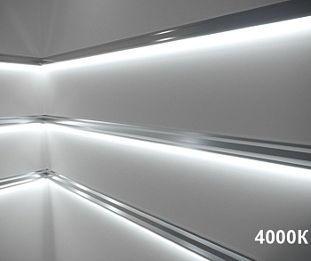 04.800.00.166 Лента X2, 2835 IP20, 120LED/м, 4100K, 12В,  9,6Вт/м, 1200Лм/м, CRI>80, 5м*8мм, провод 2*0,35мм² L= 25см с двух сторон