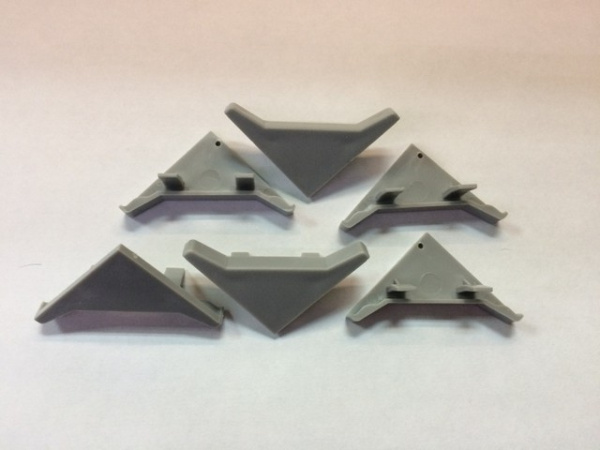 Комплект заглушек к плинтусу СЕРЫЙ (6) ПР-Ж