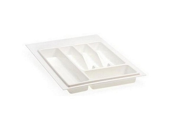Лоток для столовых приборов в базу 400-450 мм 385*485 (320*375) пластик, белый, Контур