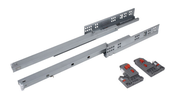 Направляющие скрытого монтажа с ДОВОДЧИКОМ 350мм B-slide DB8781Zn/350 (10)