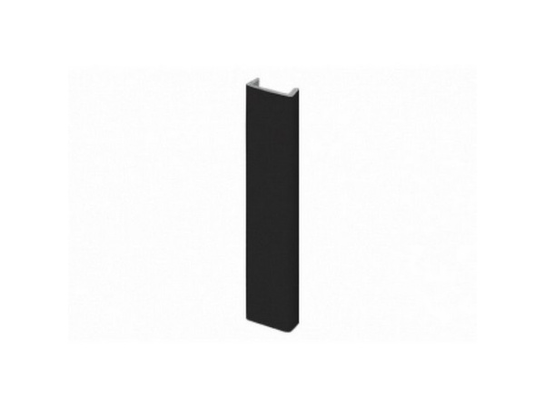 Профиль торцевой чёрный глянец (МФС) H100