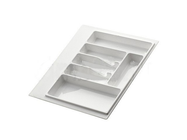 Лоток для столовых приборов в базу 600 мм 535*485 (485*375) пластик, белый, Контур