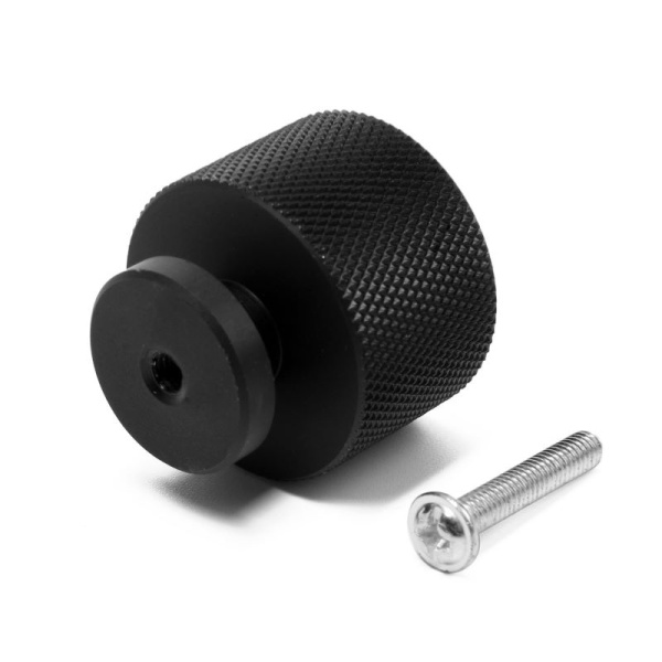 Ручка-кнопка CAPPIO PK329, d=30 мм, черный (9905876)