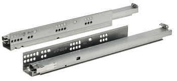 Направляющие скрытого монтажа 450мм PUSH-TO-OPEN С ФИКСАТОРАМИ Unihopper Magic Box DBRE.450SL.2P(10)