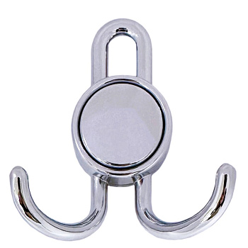 Крючок КМ-12 2-х рожковый хром (50)